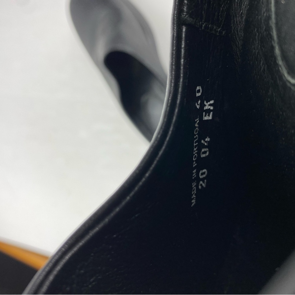 Dansko Womens 40 (US 9.5-10) Black Leather Cabrio Mule Clog Wedge Heel Slip On - Picture 6 of 6